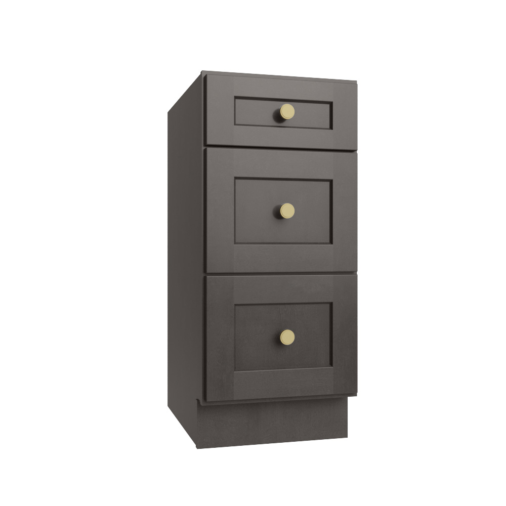 Cinder Shaker Vanity Drawer Base Cabinet - 15"W