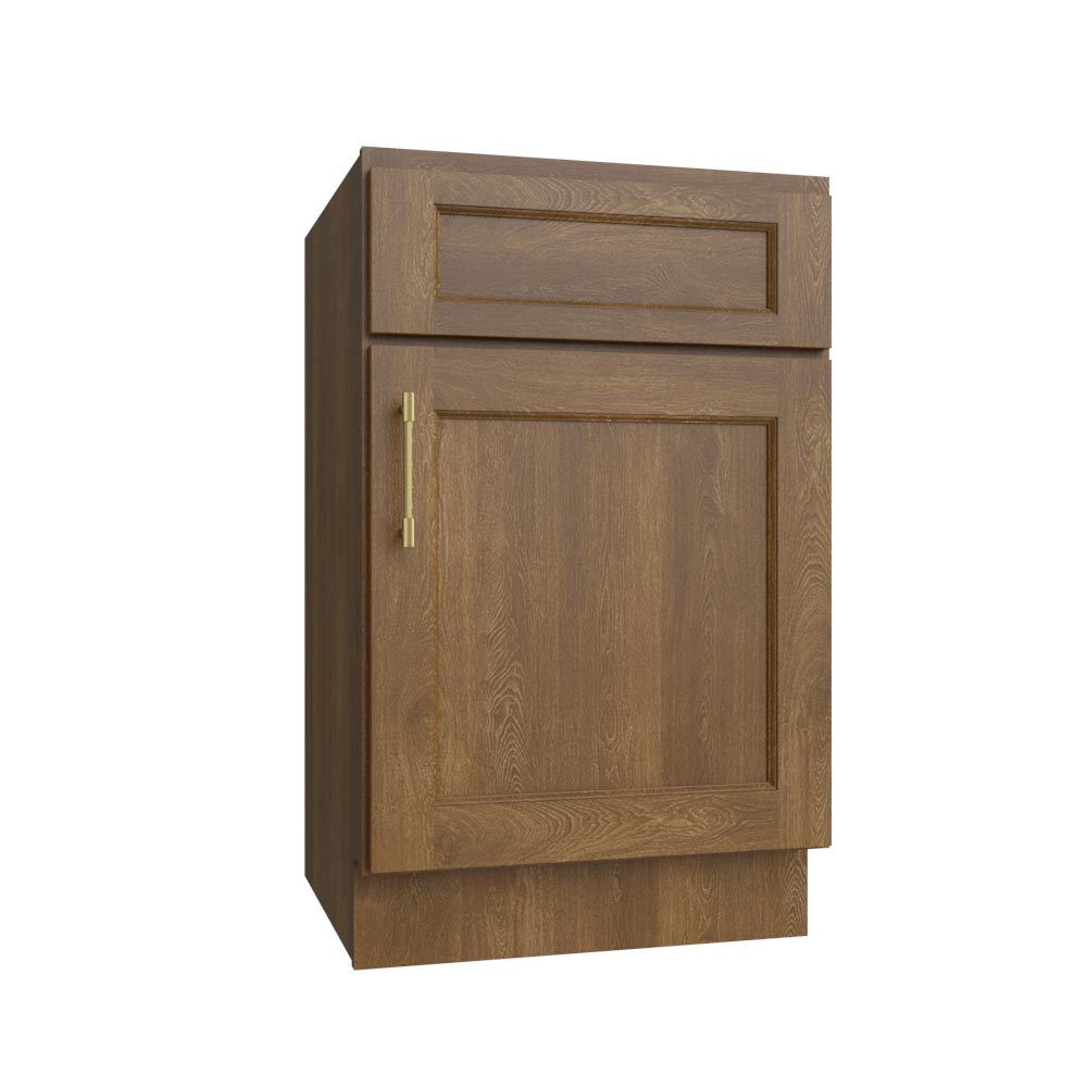 Florence Honey Shaker Single Door Base Vanity Cabinet - 21" W