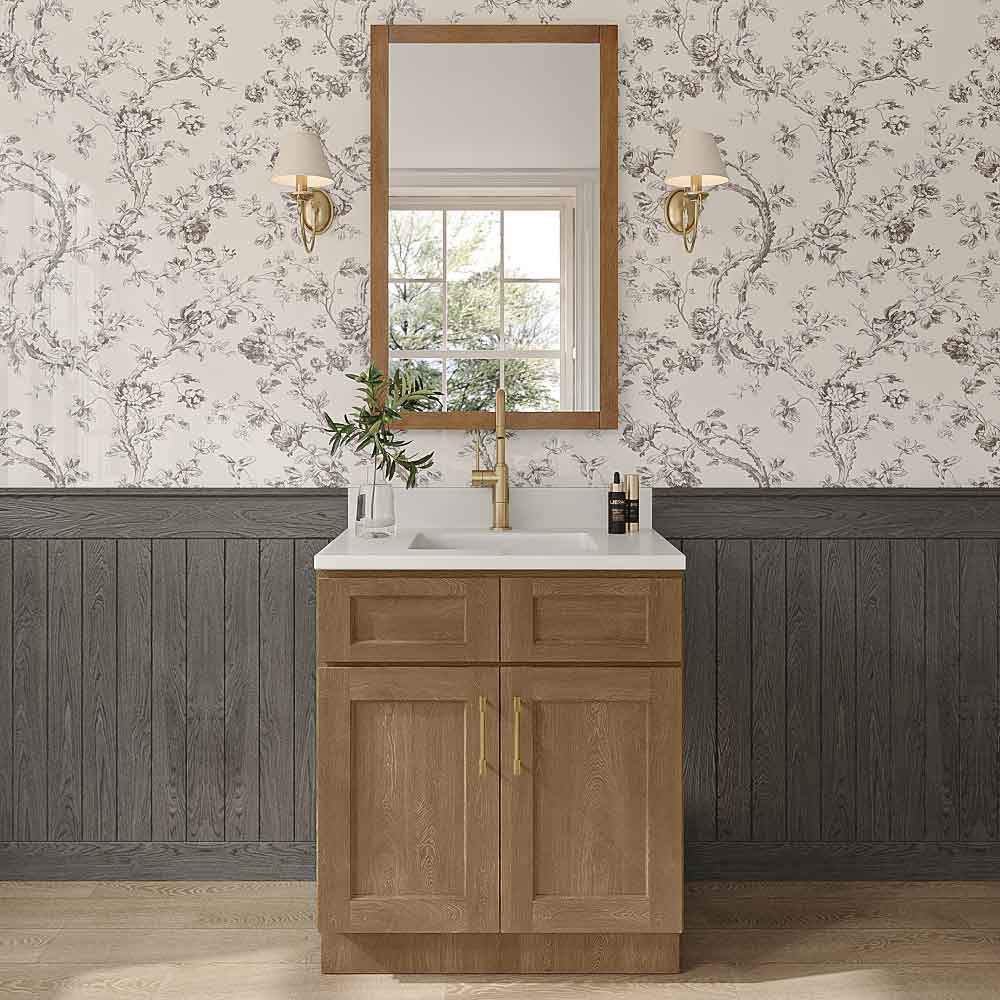 Florence Honey Shaker Double Door Vanity - 30" W