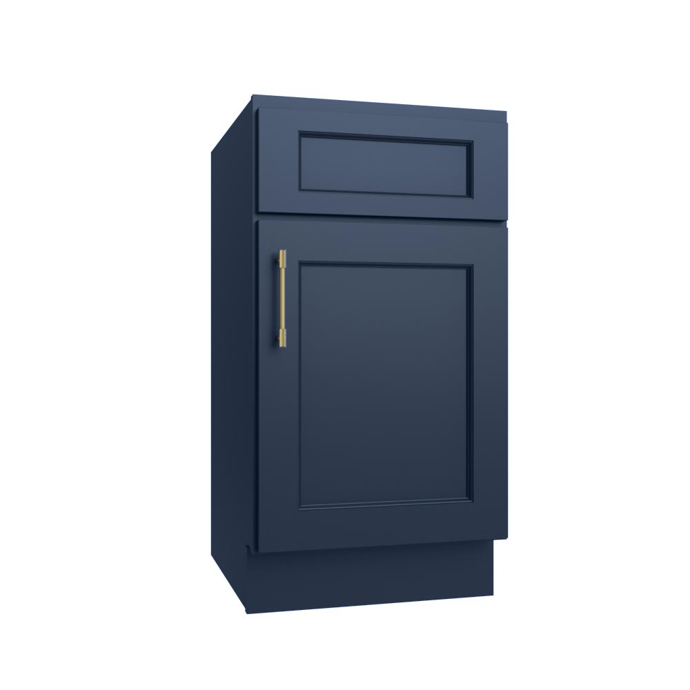 Florence Midnight Blue Single Door Base Vanity - 18" W