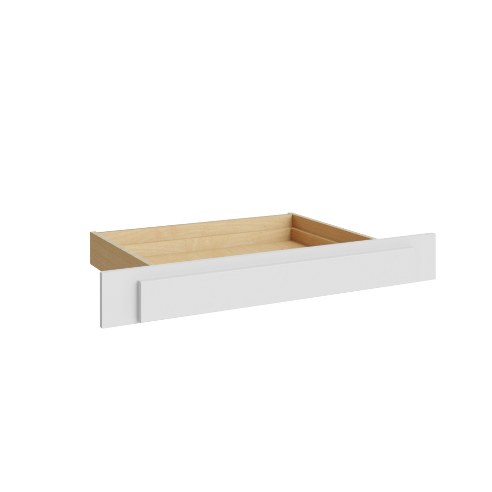 Florence White Shaker Vanity Drawer With Adjustable Sides - 29-1/2"W x 4-3/4"H