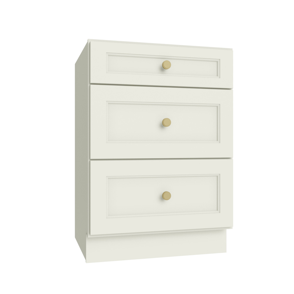 Harbor Cream Vanity Drawer Base Cabinet - 24"W