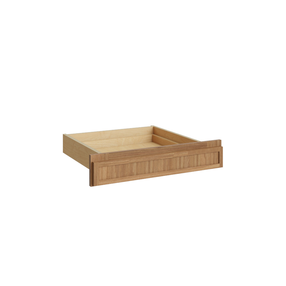 Slim White Oak Vanity Drawer - 24" W