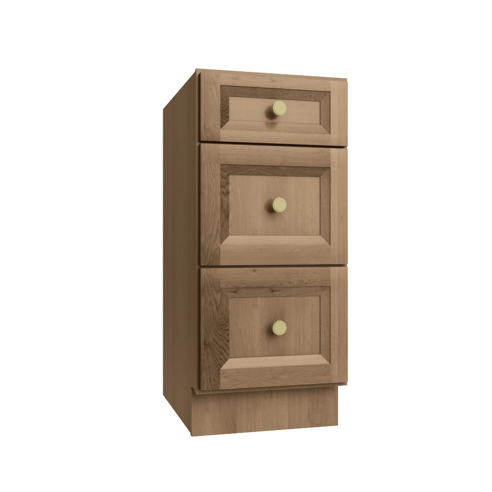 Timber Toffee Vanity Drawer Base - 15"W X 21"D X 34-1/2"H