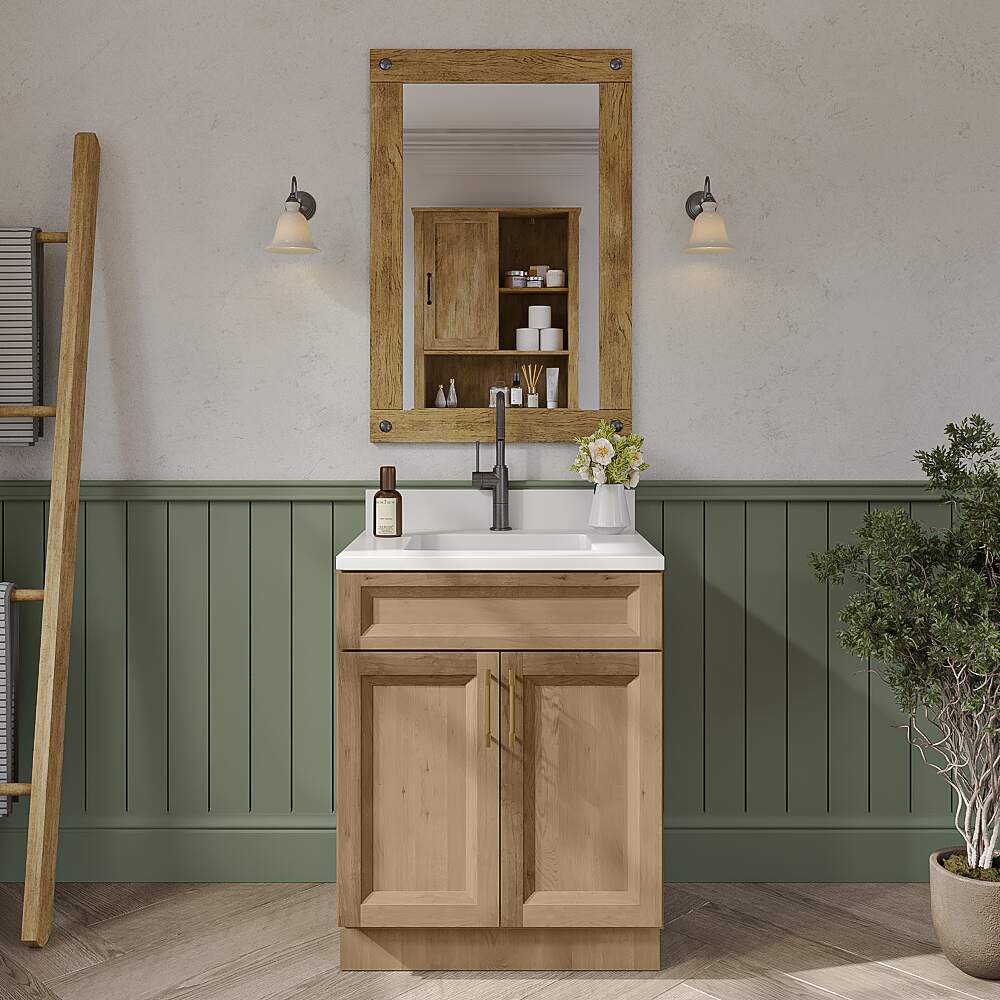 Timber Toffee Vanity Sink Base Cabinet - 27"W X 21"D X 34-1/2"H