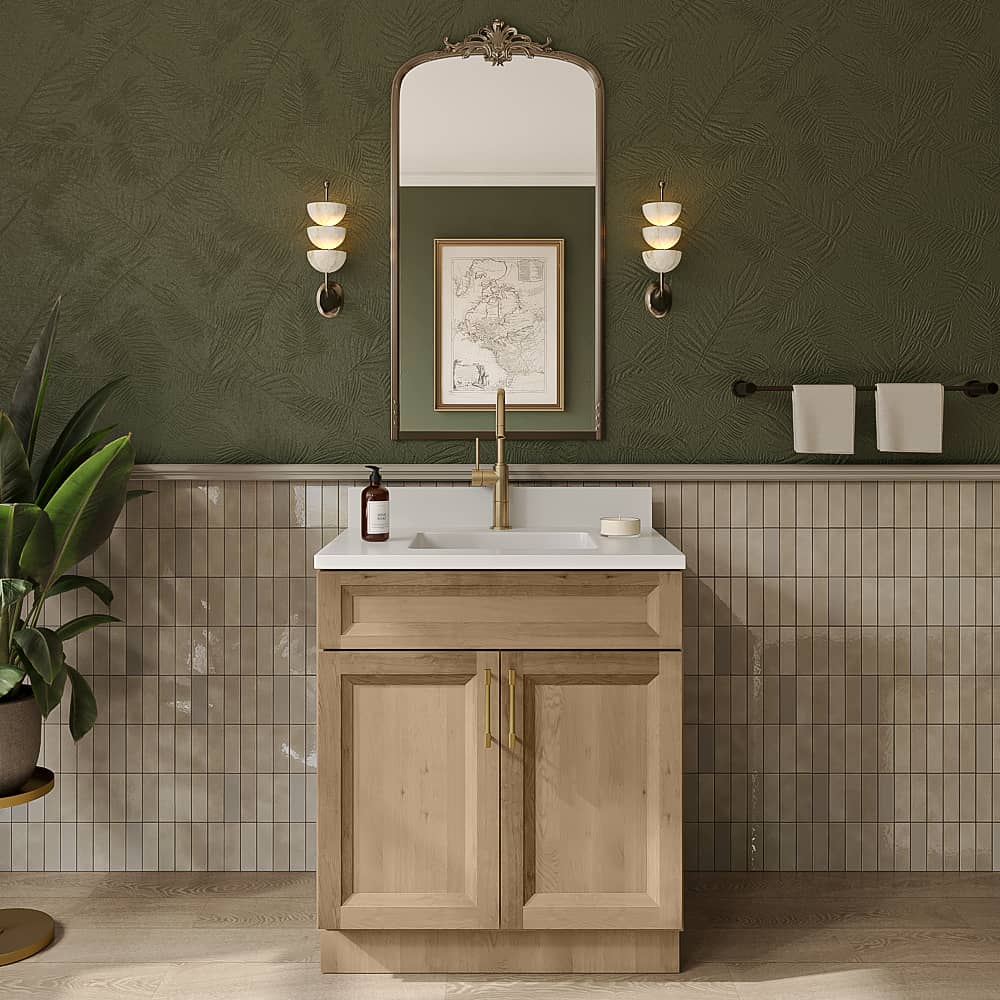 Timber Toffee Double Door Vanity Sink Base - 30"