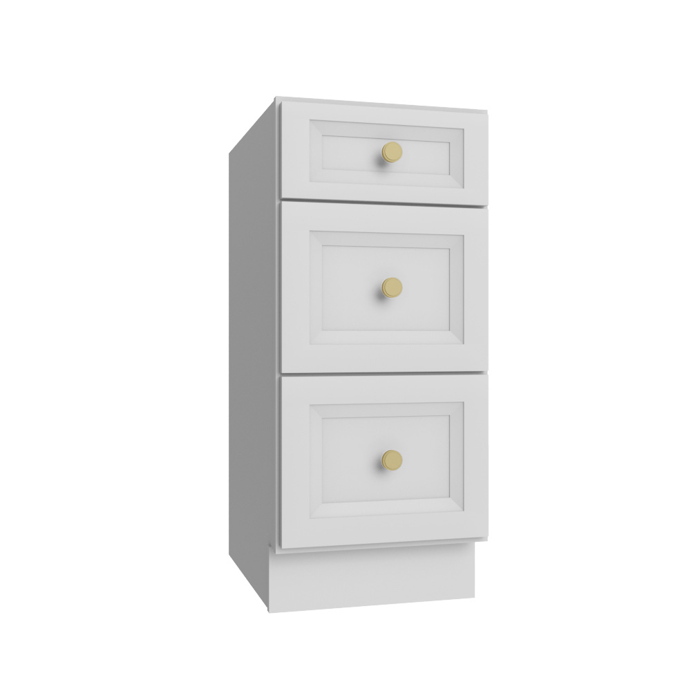 Timber White Vanity Drawer Base - 15"W X 21"D X 34-1/2"H