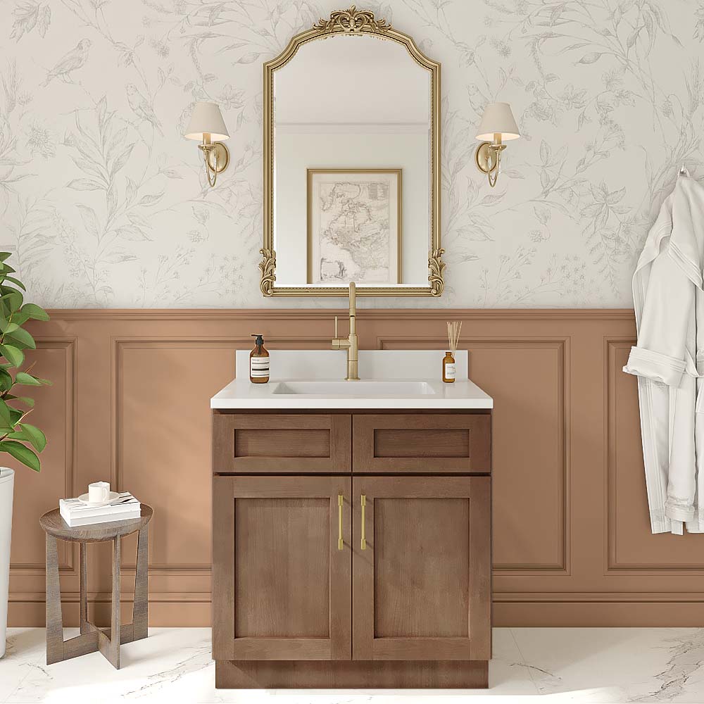 Grizzly Shaker Double Door Vanity - 33" W