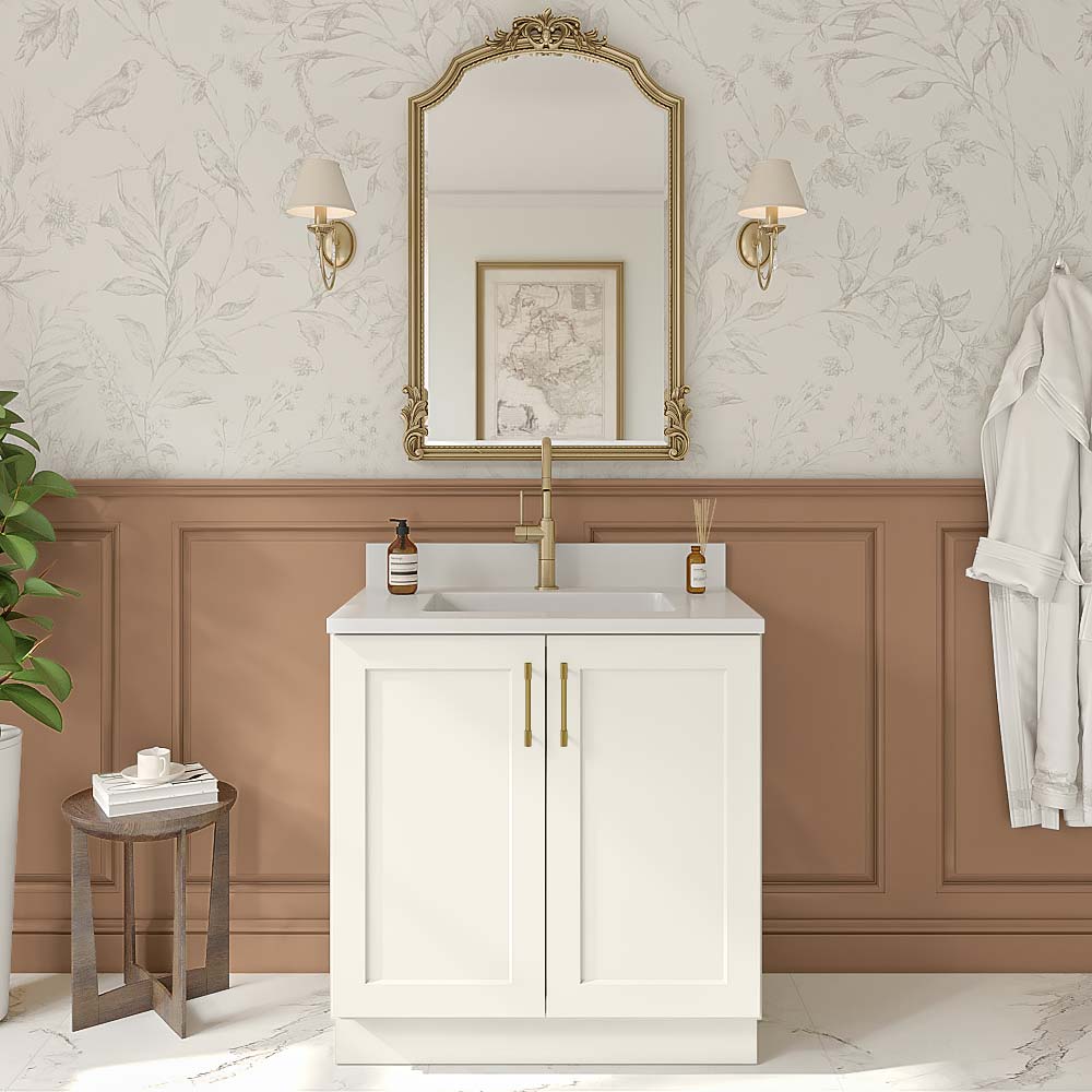 Artisan Shaker Vanity Full Height Door Sink Base Cabinet - 33"W x 34-1/2"H x 21"D