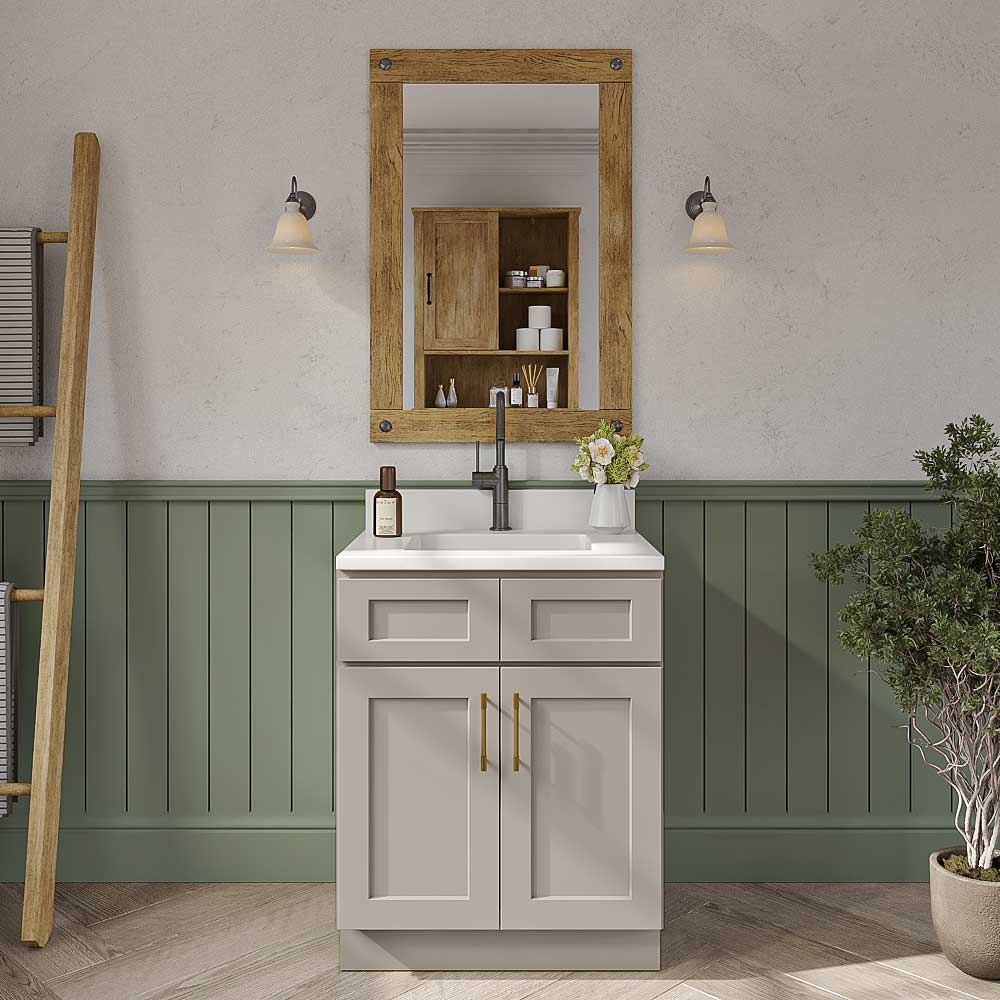 Weston Sand Shaker Double Door Vanity Cabinet - 27"W x 34-1/2"H