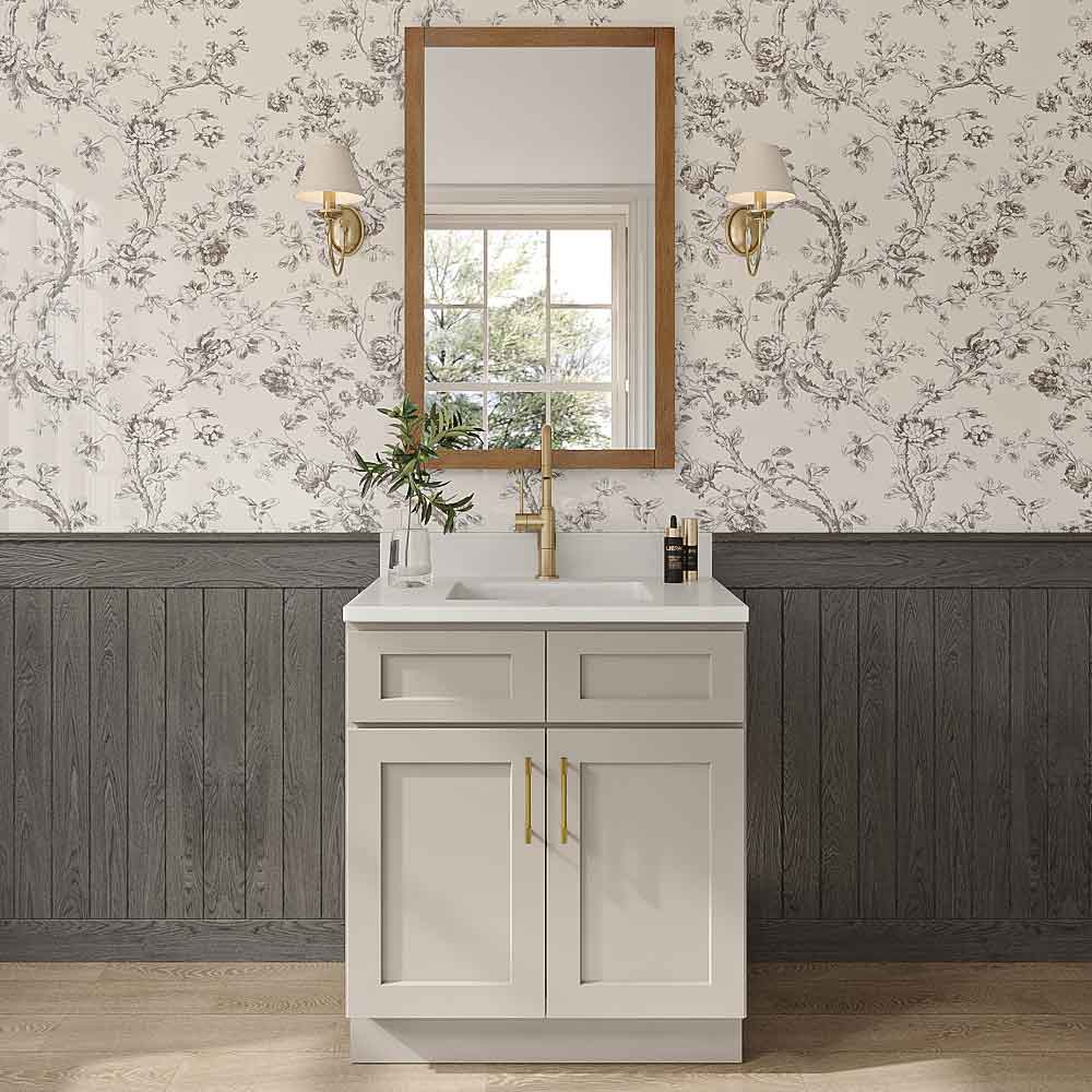 Weston Sand Shaker Double Door Vanity Cabinet - 30"W x 34-1/2"H