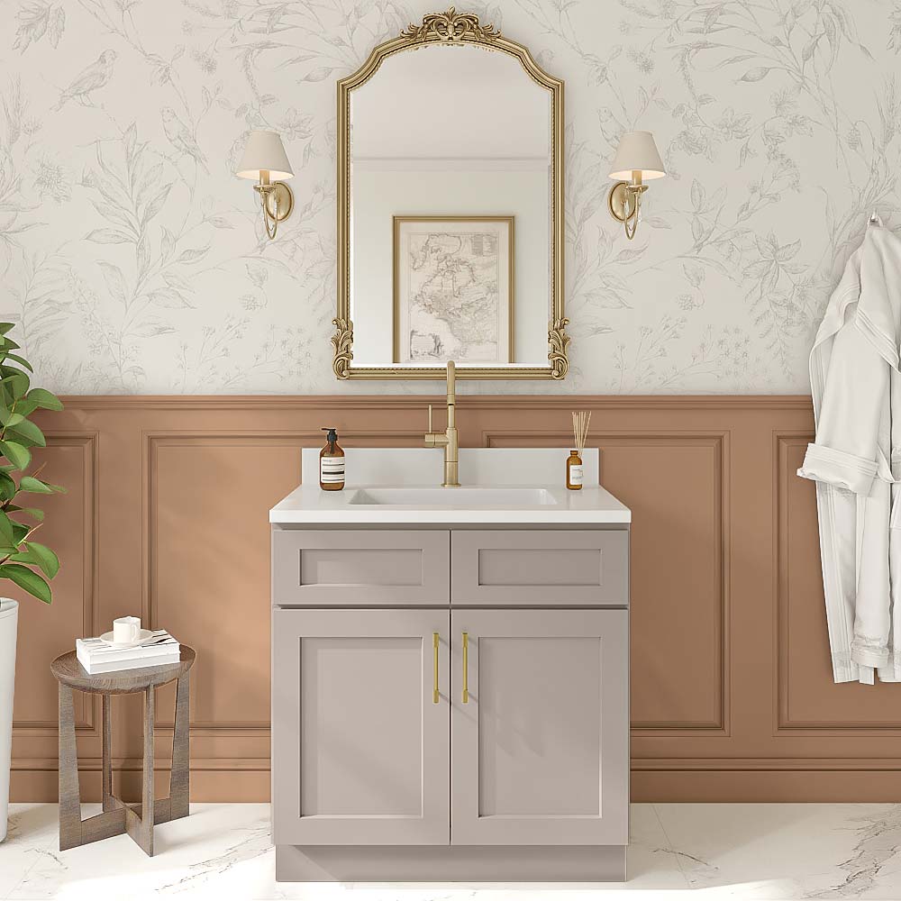 Weston Sand Shaker Double Door Vanity Cabinet - 33"W x 34-1/2"H