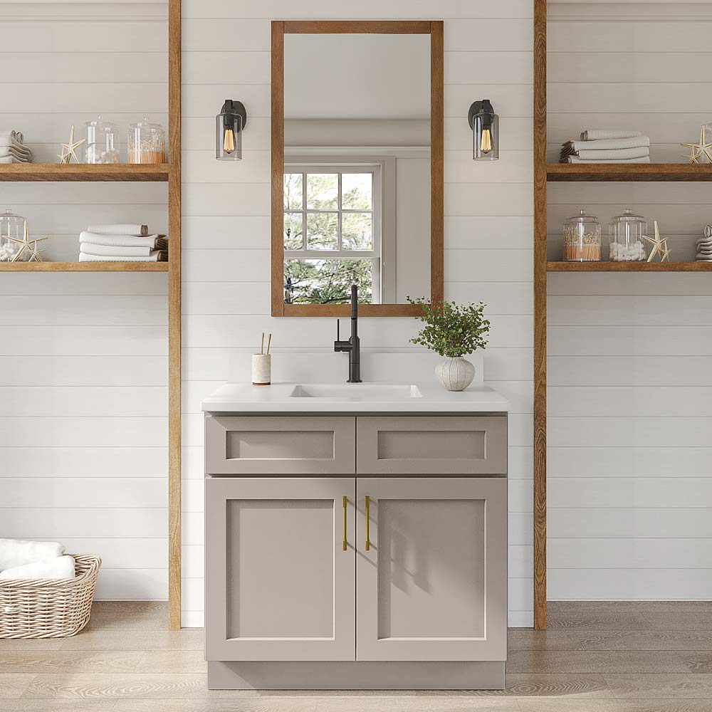 Weston Sand Shaker Double Door Vanity Cabinet - 36"W x 34-1/2"H