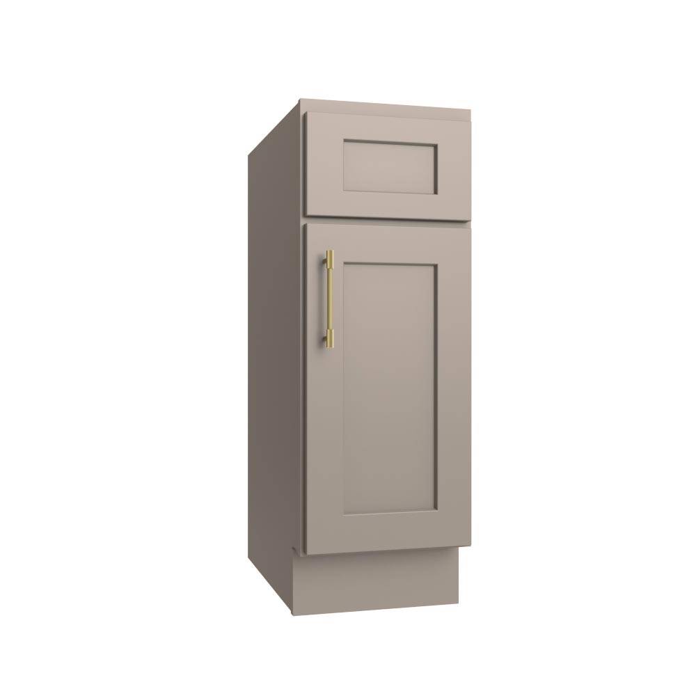 Weston Sand Shaker Single Door Base Vanity Cabinet - 12"W x 34-1/2"H