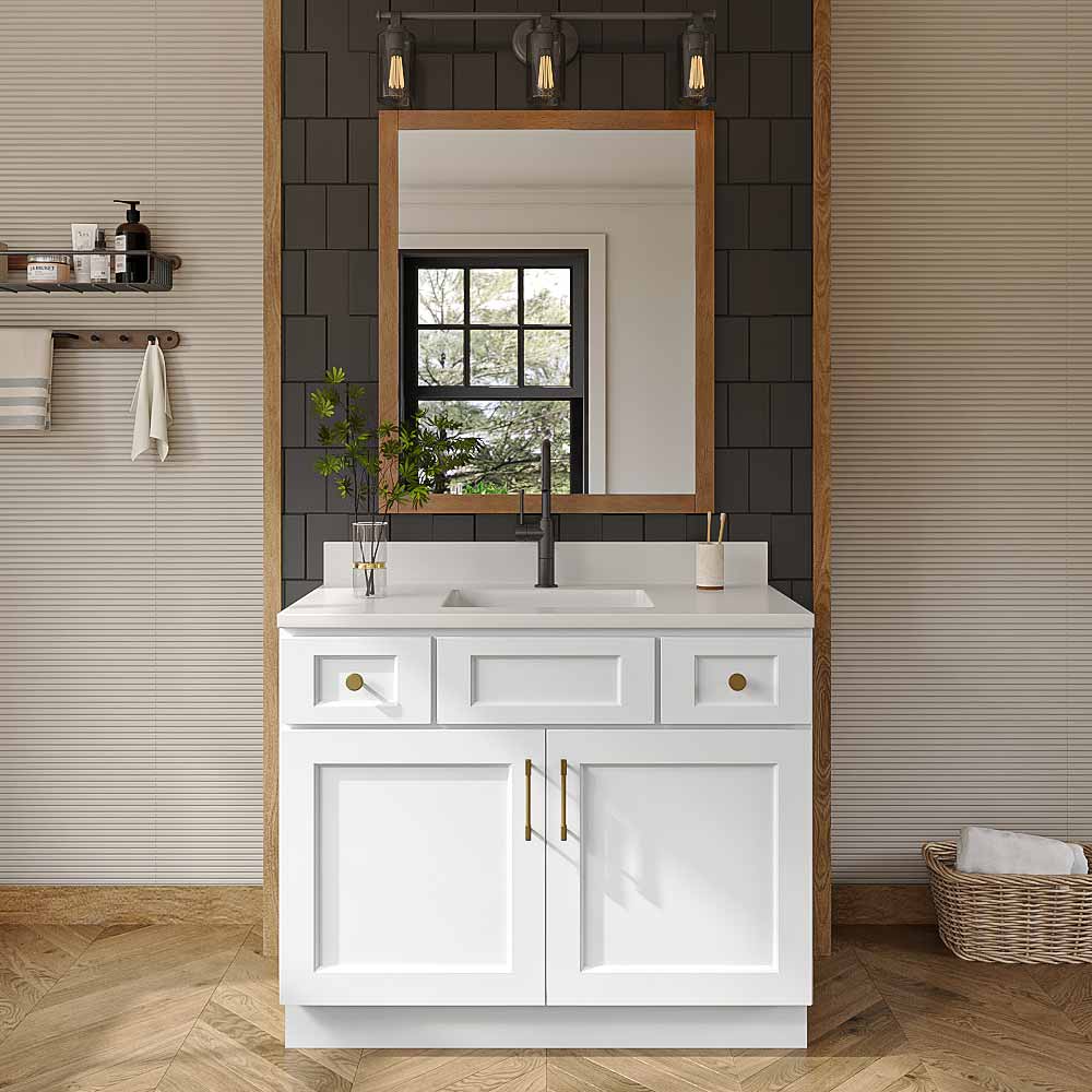 Florence White Shaker Bathroom Vanities