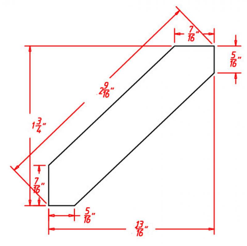 Timber Sand Crown Molding - 1 3/4"D X 96"L X 1 3/4"H