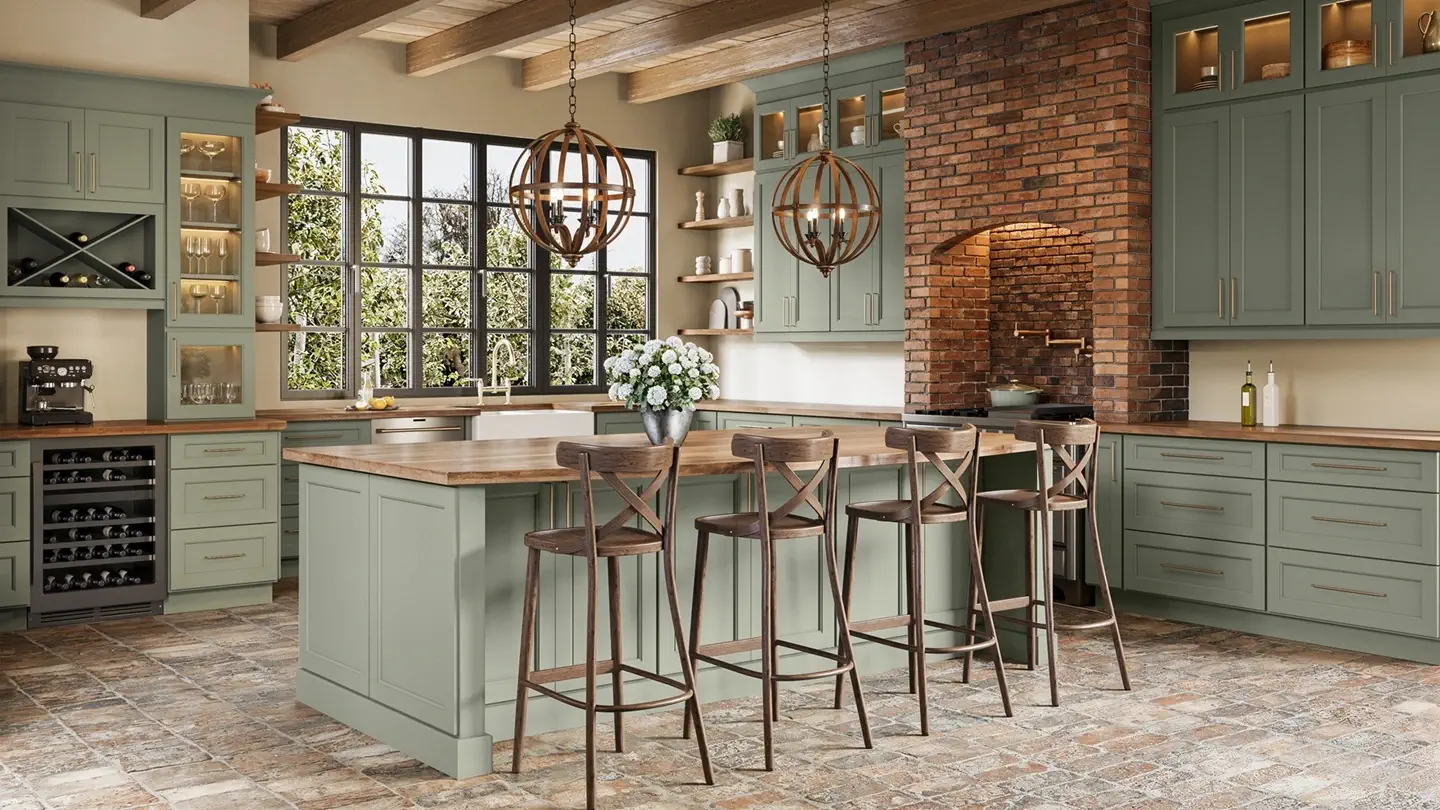 Harbor Green Wall Skin Panel - 1/4