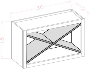 Harbor Green Wall X Rack Shelf - X Rack Only
