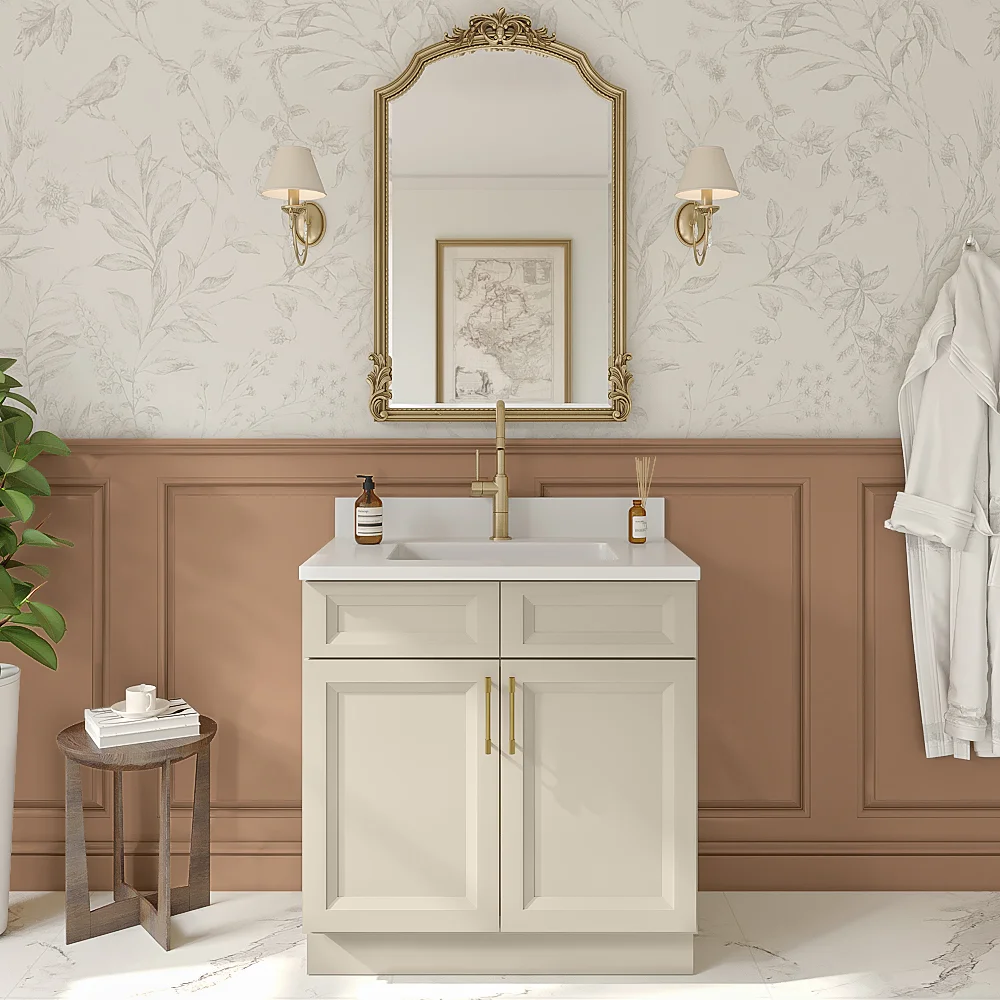 Timber Sand Vanity Sink Base Cabinet - 33"W X 21"D X 34-1/2"H