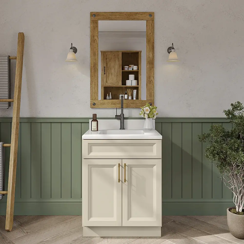 Timber Sand Vanity Sink Base Cabinet - 27"W X 21"D X 34-1/2"H
