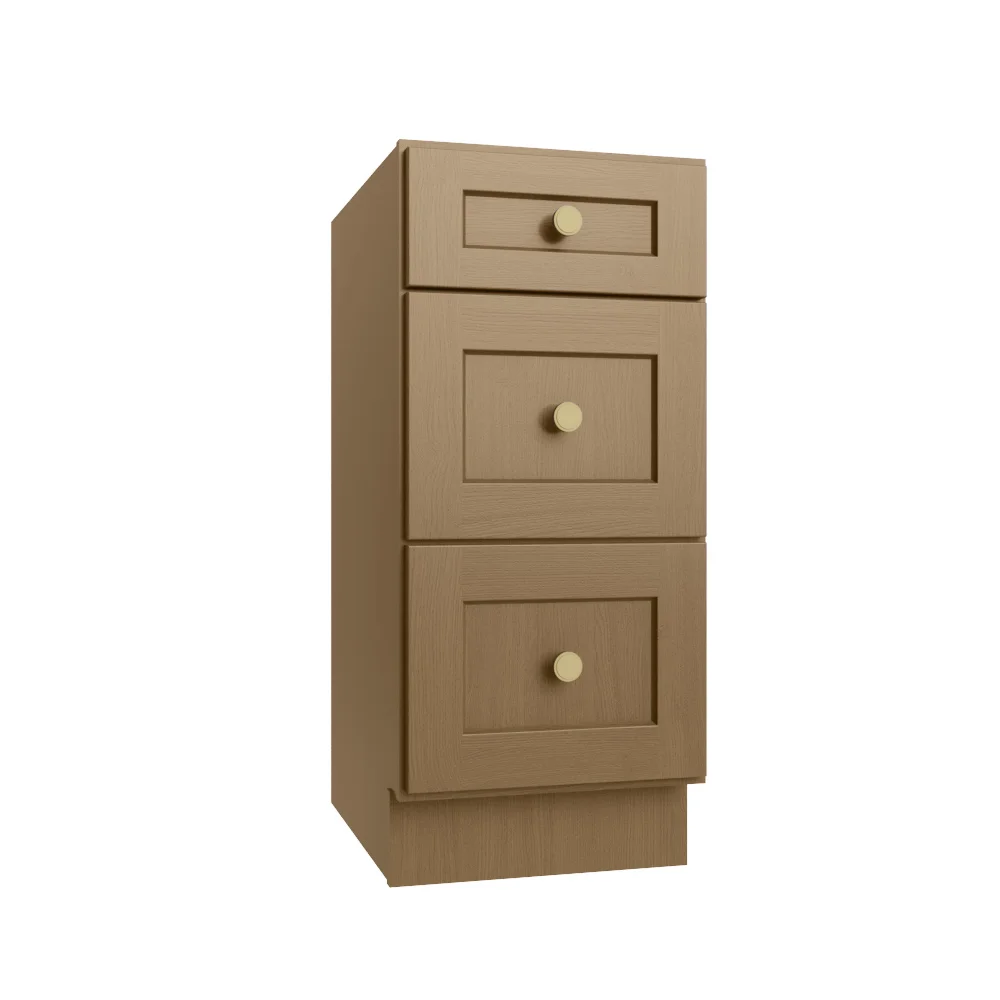 Rift Oak Shaker Vanity Drawer Base - 15"W X 21"D X 34-1/2"H