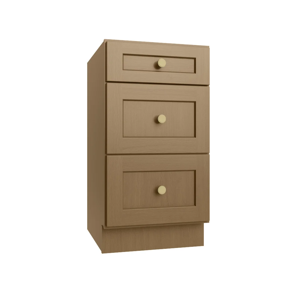 Rift Oak Shaker Vanity Drawer Base Cabinet - 18"W