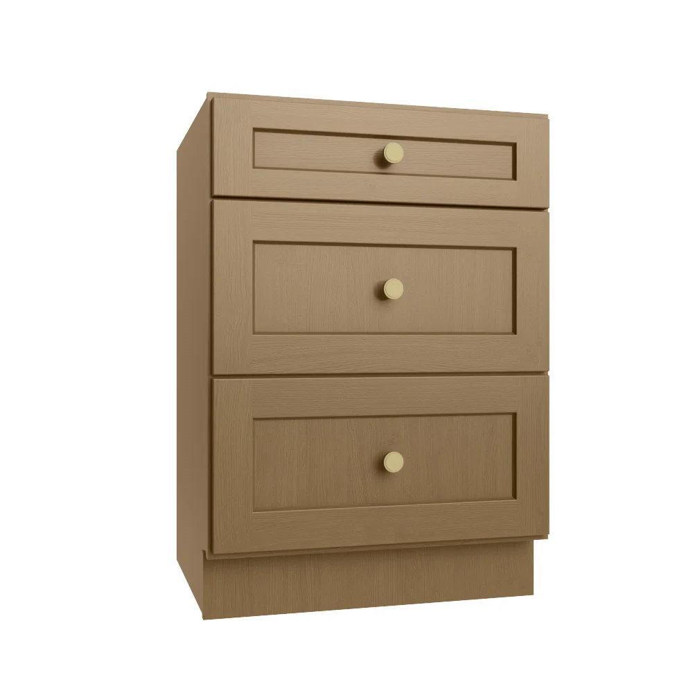 Rift Oak Shaker Vanity Drawer Cabinet - 24"W